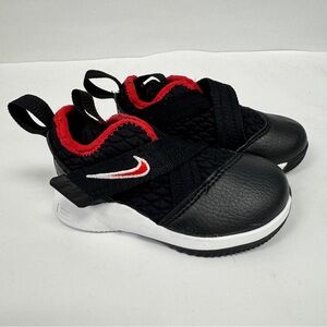 Nike LeBron Soldier XII TD 12 James Bred Black Red Toddler Size 5C AH1690-001